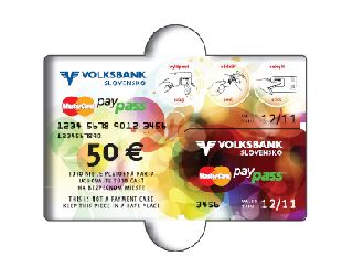 MasterCard PayPass darčeková nálepka